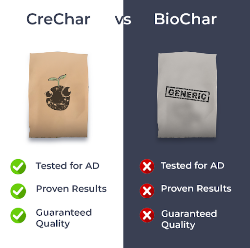 BioChar vs CreChar: Enhancing Anaerobic Digestion